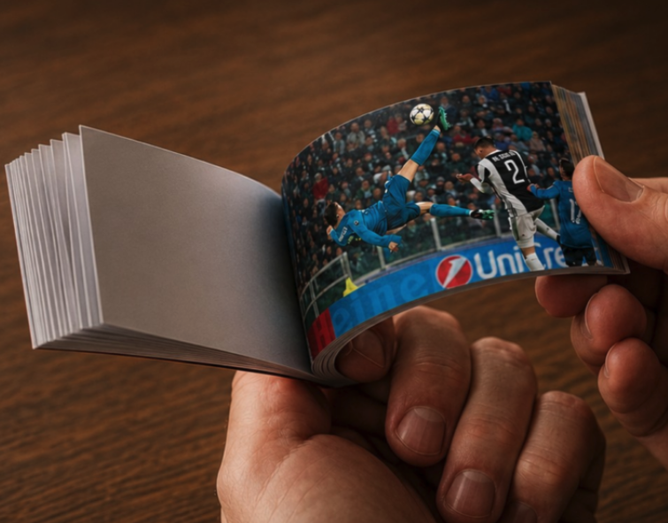 Flipbook Flico em movimento
