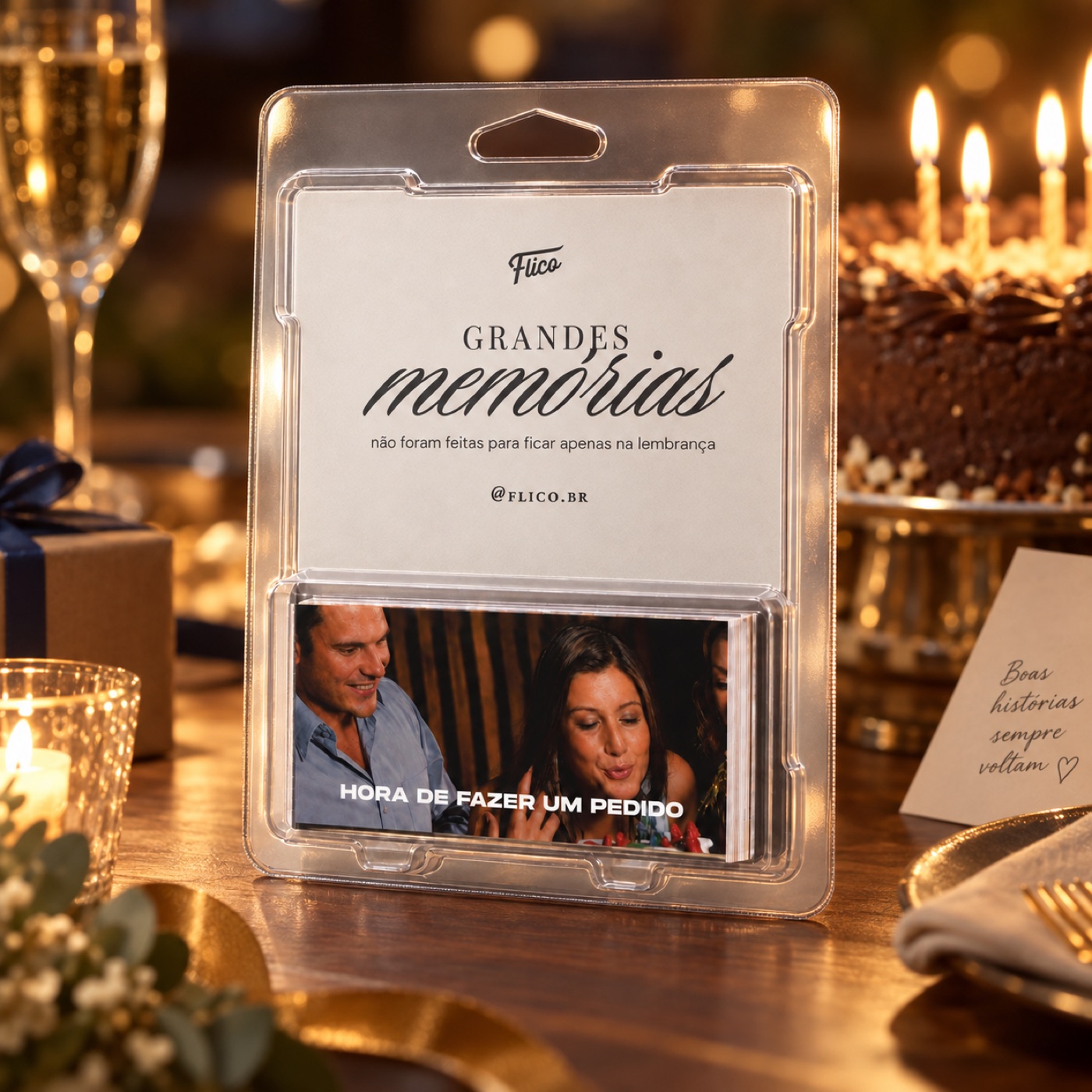 Flipbook personalizado — Amor em movimento